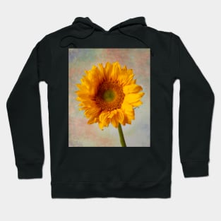 Textured Golden Sunflower Hoodie